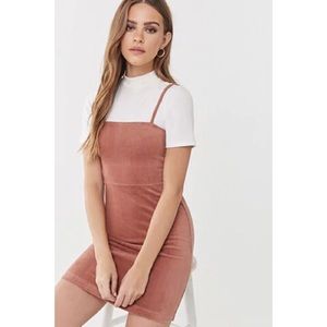 Pink velvet cami dress from Forever 21